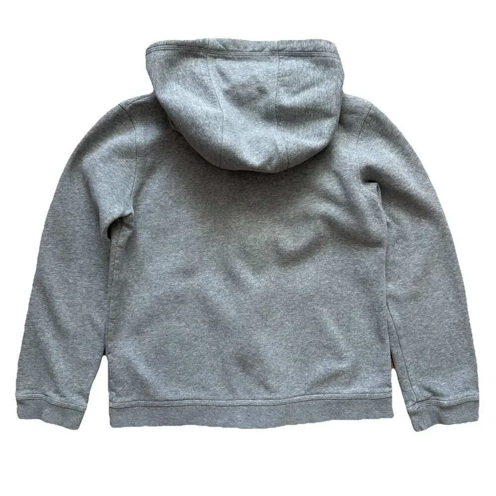 Nike Club Fleece Full Zip Hoodie Youth Large Gray Embroidered Logo Jacket